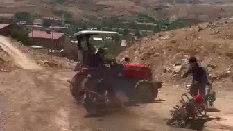 Traktörlü Kavganın Kamera Görüntüleri Ortaya Çıktı