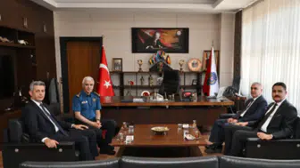Elbistan ve Afşin Başsavcılarından Emniyet Müdürü Yiğit'e Ziyaret