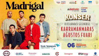 Madrigal 6 Ağustos’ta KAFUM’da Sahne Alacak