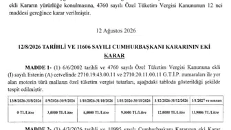 Motorinde Kademeli ÖTV Dönemi: Ağustosta Vergi Yok