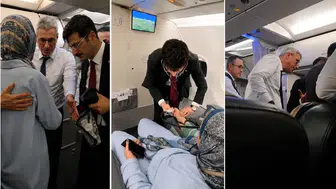 Uçakta Fenalaşan Yolcuya Bakan Memişoğlu'nun Ekibi Müdahale Etti