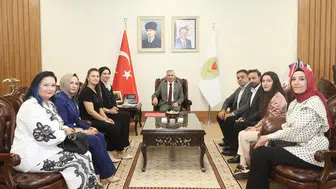 Mustafa Çiçek ve Yönetiminden Vali Ünlüer’e Ziyaret