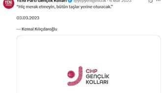 CHP Gençlik Kolları, YENİ Parti'nin ele geçirdiği X hesabını geri aldı!
