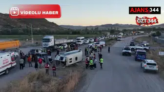 İşçi Servisi Devrildi: 14 Kişi Yaralandı