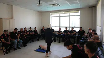 Kahramanmaraş İtfaiyesine İlk Yardım Eğitimi