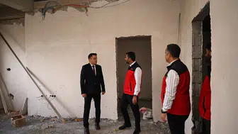 Afşin İlçe Tarım Müdürlüğü Binasında Çalışma Sürüyor