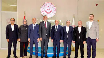 Burak Gül ve İl Yönetiminden Emre Çalğan’a Ziyaret