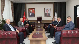 Türk Eğitim-Sen Heyetinden Turan Akpınar’a Makam Ziyareti