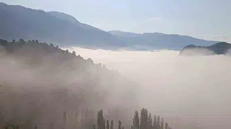 Kahramanmaraş’ta vadiler sis denizine dönüştü