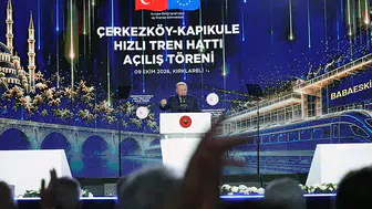 Cumhurbaşkanı Erdoğan: Halkalı-Kapıkule hattı Avrupa'ya açılan stratejik bir lojistik omurga olacak
