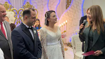 Zuhal Karakoç, Kahramanmaraş’ta Gazeteci Çiftin Düğününde