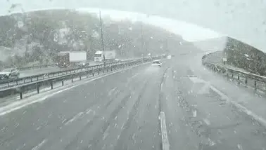 Ankara-Bolu hattında kar mesaisi