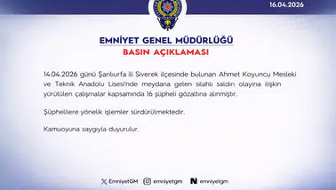 Yaşanan Olayda 16 Şüpheli Gözaltına Alındı