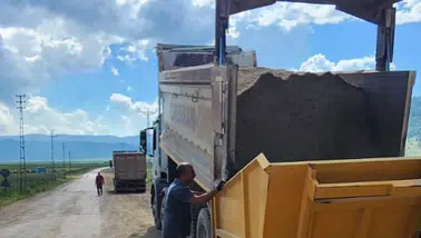Andırın’da Grup Yolunda Asfalt Çalışması Başladı
