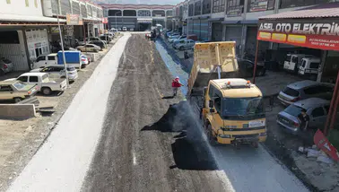 Yeni Sanayi Sitesi’nde 3 Kilometrelik Yol Yenilendi