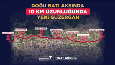 Kahramanmaraş'ta 10 km'lik yeni ulaşım aksı ile trafik yoğunluğu azalacak