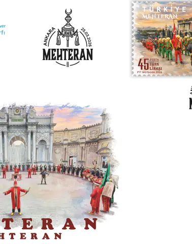 PTT'den 'mehteran' temalı ilkgün zarfı