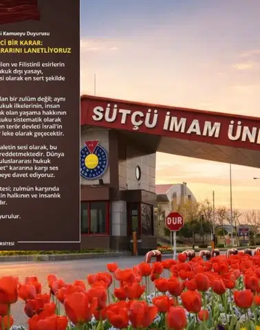 Sütçü İmam Üniversiteden Uluslararası Karara Sert Tepki