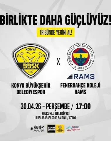 Konya’da Play-Off Heyecanı: Rakip Fenerbahçe Koleji Rams
