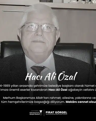 Başkan Görgel, Hacı Ali Özal İçin Başsağlığı Diledi