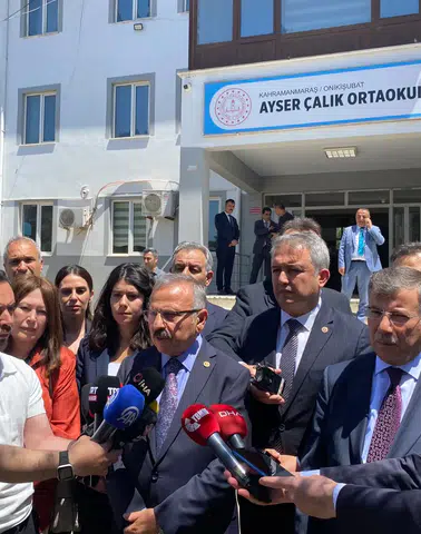 TBMM Komisyonu Kahramanmaraş’ta Ayser Çalık Ortaokulu’nda