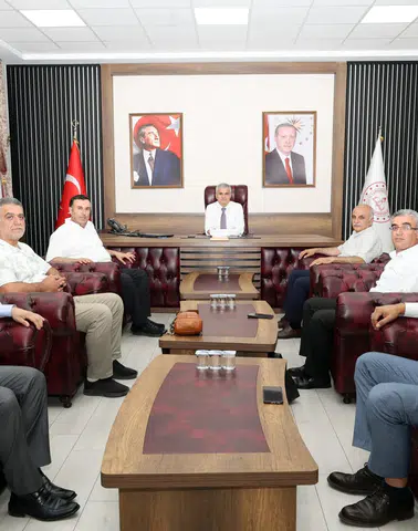 Turan Akpınar Şube Müdürlerini Ağırladı