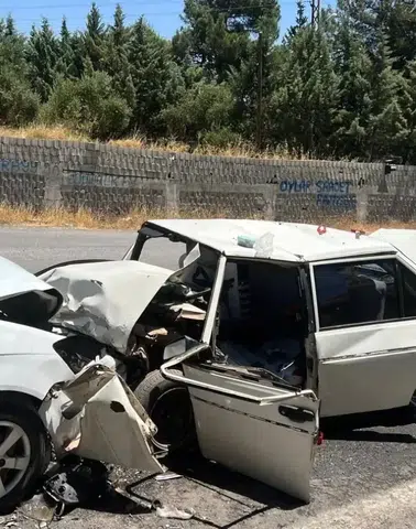 Kuzey Çevre Yolu'nda Kafa Kafaya Kaza: 2 Yaralı