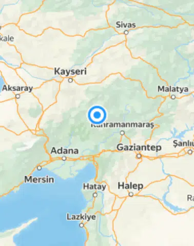 Kahramanmaraş Göksun'da 3.6 Büyüklüğünde Deprem