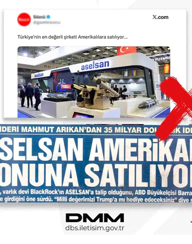 DMM'den ASELSAN iddialarına yalanlama... ABD'li şirkete satılacağı iddiası tamamen asılsız
