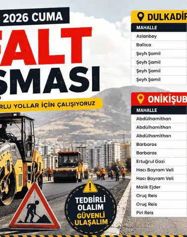 Kahramanmaraş’ta Asfalt Mesaisi Başladı! İşte O Yollar