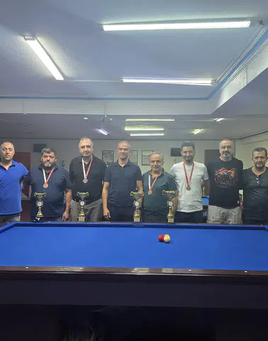 Kahramanmaraş’ta Zafer Kupası Bilardo Turnuvası Tamamlandı