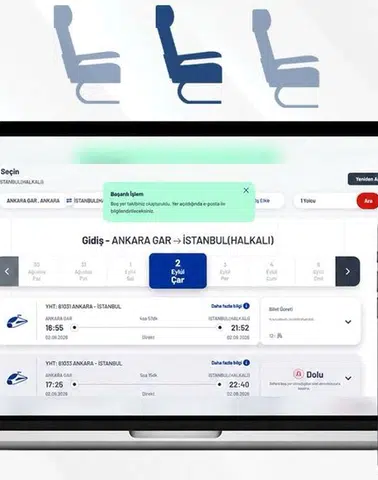 Tren biletlerinde yeni dönem... Boş yer açıldığında yolcuya bildirim gidecek