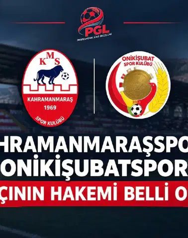 Onikişubatspor – Kahramanmaraşspor Maçına Gaziantepli Hakem