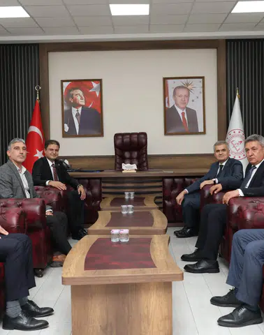 Türk Eğitim-Sen Heyetinden Turan Akpınar’a Makam Ziyareti