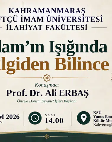 Ali Erbaş, Kahramanmaraş’ta konferans verecek