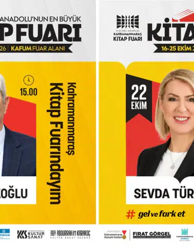 Kahramanmaraş Kitap Fuarı'nda iki ünlü isim