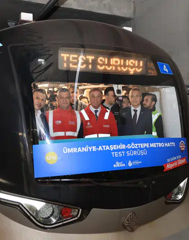 O hatta test sürüşü yapıldı... İstanbul'da metro için geri sayım