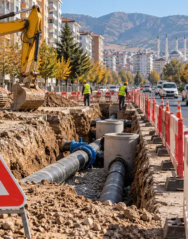 İki ilçede altyapı mesaisi: İşte etkilenen yollar