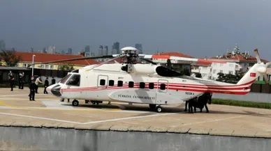 Cumhurbaşkanı Erdoğan miting alanına helikopter ile geldi