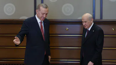 Cumhurbaşkanı Erdoğan, MHP Genel Başkanı Bahçeli’yi kabul etti
