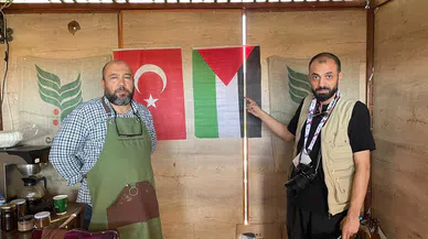 Kahramanmaraşlı esnaftan Filistin’e destek, İsrail’e protesto