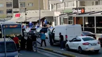 Kadın ile sürücünün tartışması sopalı kavgaya dönüştü