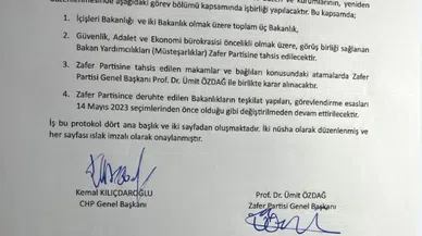 Ümit Özdağ, Kemal Kılıçdaroğlu'yla yaptığı "protokolü" açıkladı