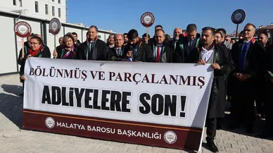 Malatya adliye binası önünde eylem