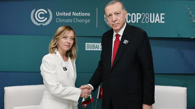 Cumhurbaşkanı Erdoğan, İtalya Başbakanı Meloni ile görüştü