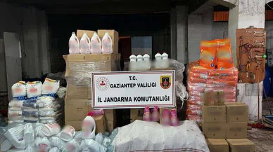 Gaziantep’te 3,5 milyon TL’lik sahte deterjan ele geçirildi