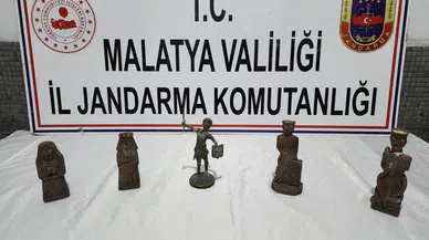 Malatya’da Roma dönemine ait 5 heykel ele geçirildi