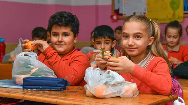 Okullardaki çocuklara 100 ton narenciye dağıtılacak  