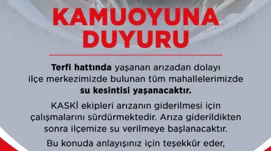 Kahramanmaraş’ta Su Kesintisi