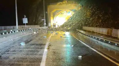 Sağanak yağış heyelanlara neden oldu